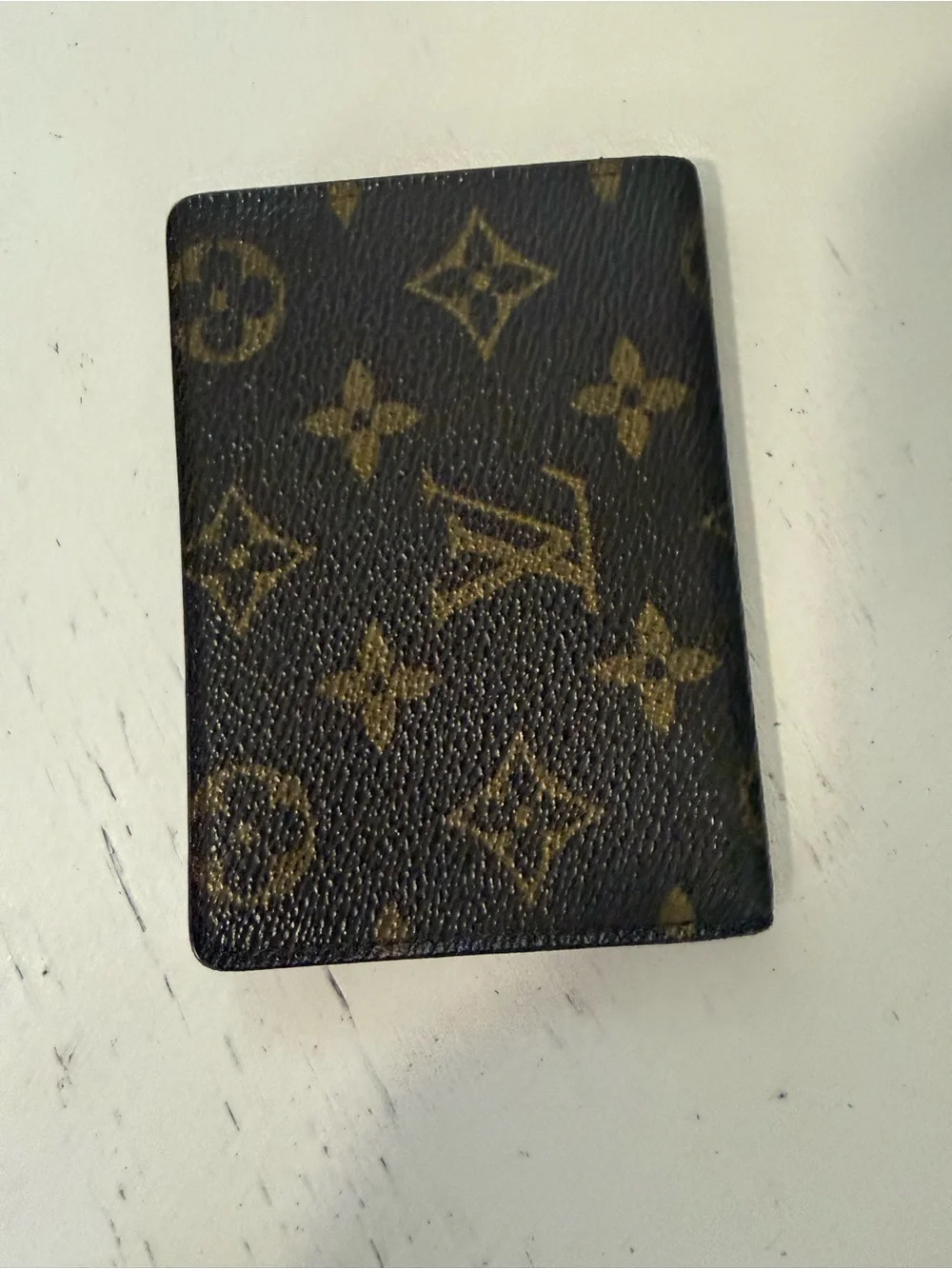 LOUIS VUITTON Porto 2 Carte Vertical Monogram (Two Card ) Case 1989 France